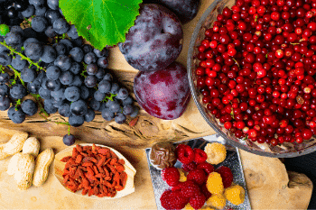 Resveratrol groente en fruit